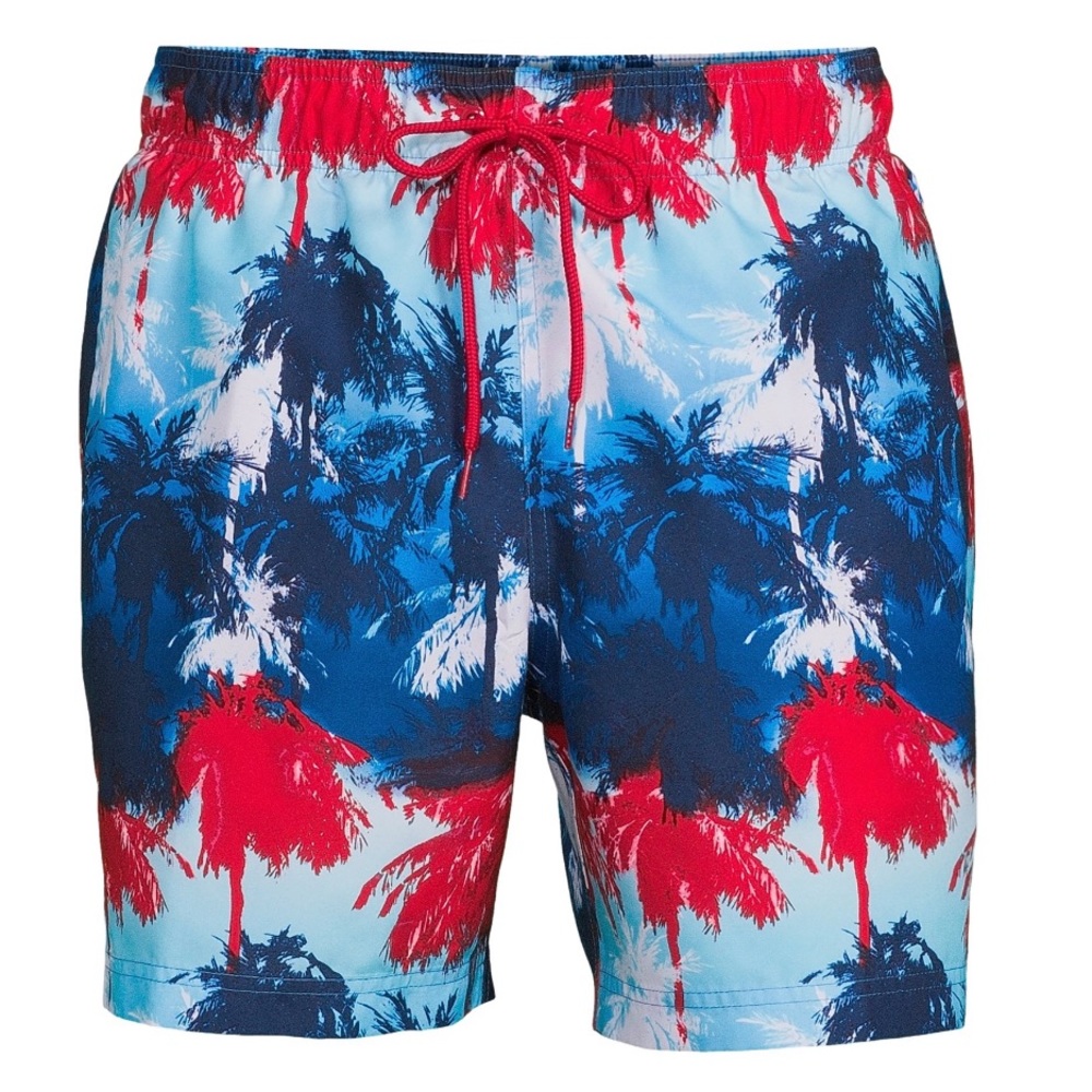 Men’s Palm Tree Swim Shorts - Picture 3 of 5